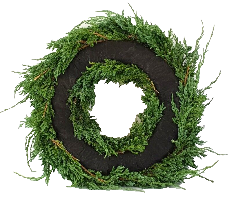 Kranz Wacholder Rohling halbrund Juniperus Adventskranz Frisch 35 cm Dekoration
