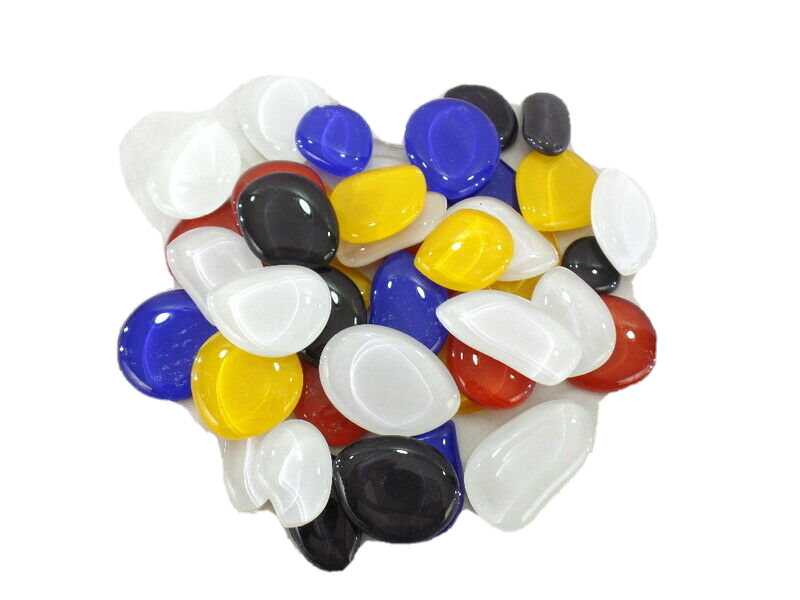 Glasmosaik 43 Steine 1250 g 5 Farben Mix bunt Mosaik Glas Basteln DIY
