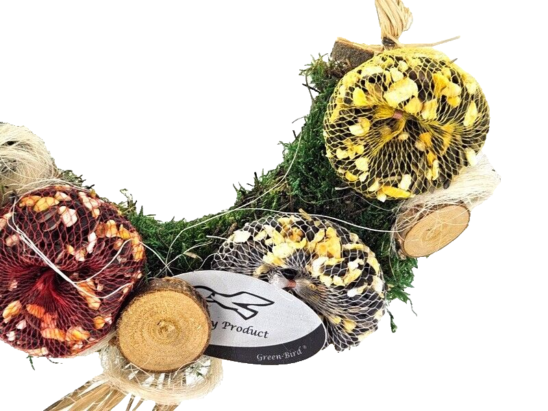 Vogelfutter zum Aufhängen schöne Dekoration Sonnenblumenkerne Mais Erdnüsse Mix