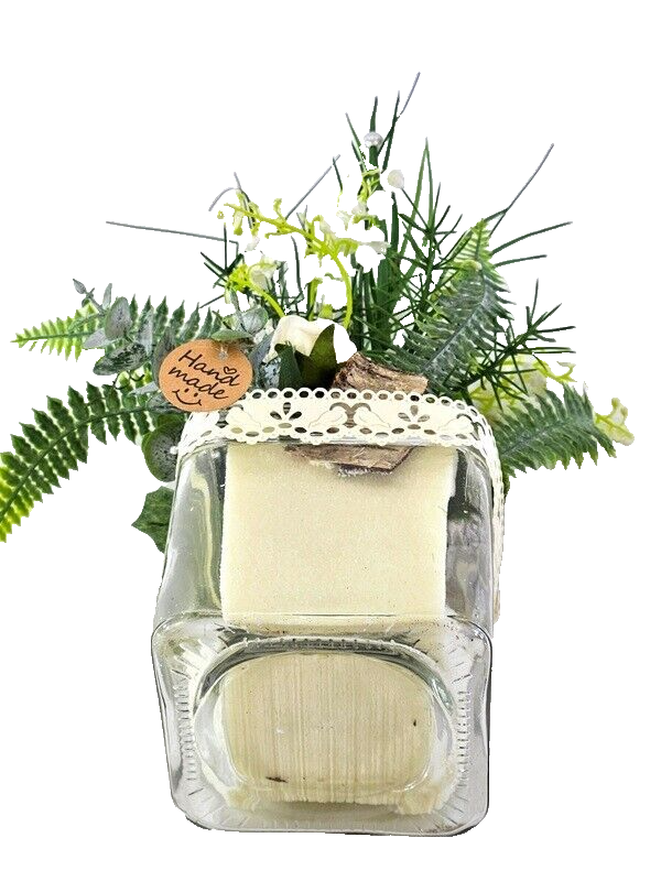 Casa-Poador Gesteck Maiglöckchen Kunstblumen Glas künstlich Geschenk Deko