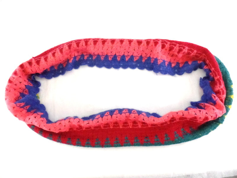 Schal Loop Wickelschal Bunt in 4 Farbvarianten Gelb, Rosa, Beige, Orange wählbar