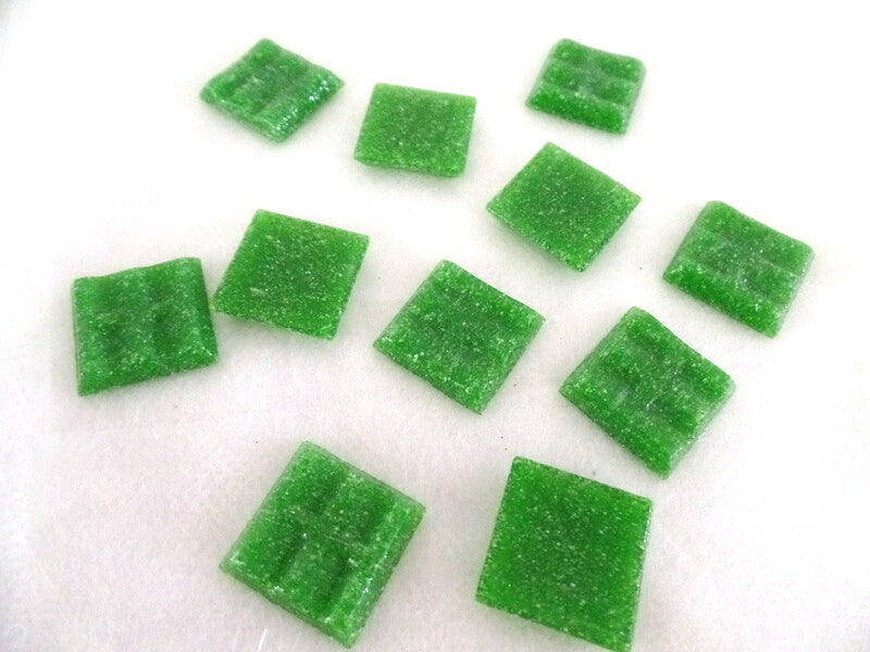 Glasmosaiksteine 650 g Kleeblatt grün 20 x 20 x 4 mm 220 Steine Basteln Mosaik