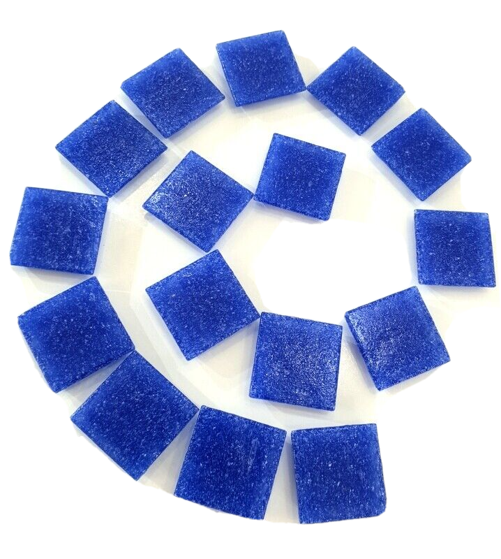Mosaiksteine 650 g Midnight Blue Blau 20 x 20 mm 220 Steine Basteln Mosaik Glas