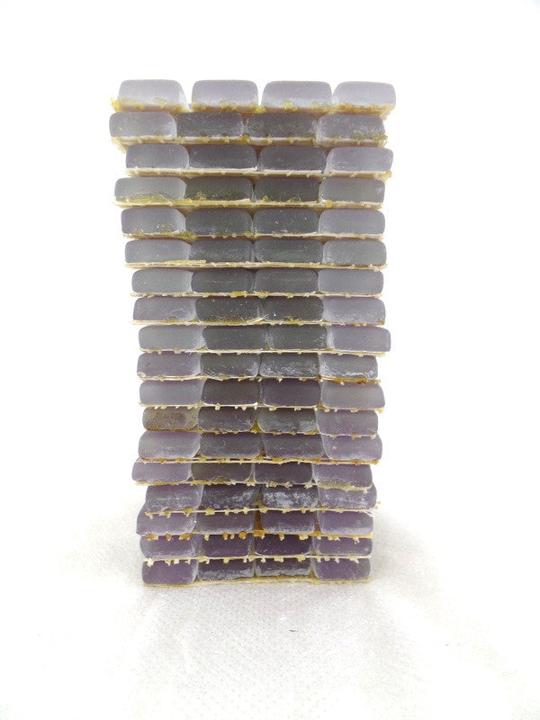 Glas BORDÜRE Glasmosaik Lila matt Glas 18 x Quadrate 50 x 50 mm 288 Steine 5 mm