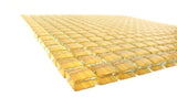Glasmosaik Fliesen Honey glänzend 1 Fliesenmatte 324 Steine