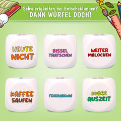 Anti Stress Würfel - Stresswürfel 6 Lustigen Sprüchen Zum Stressabbau Geschenk