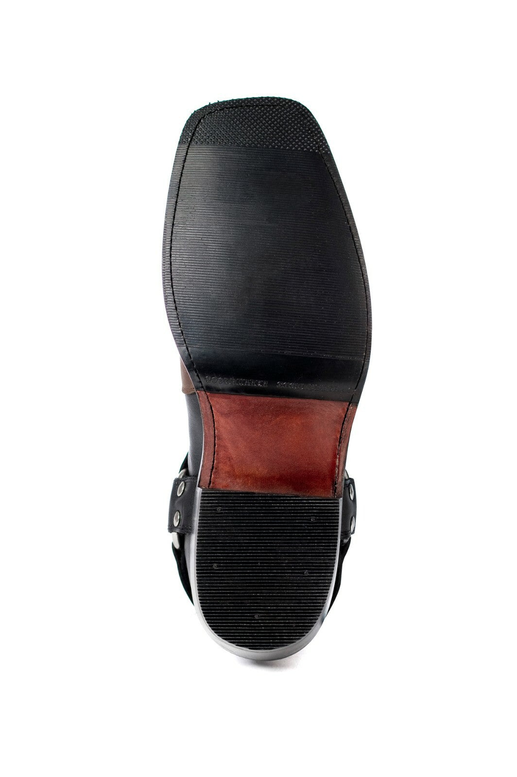 Biker Short Strip Black Waxi Boot Größe 44 Schwarz Echtleder Rudel Bikerstiefel