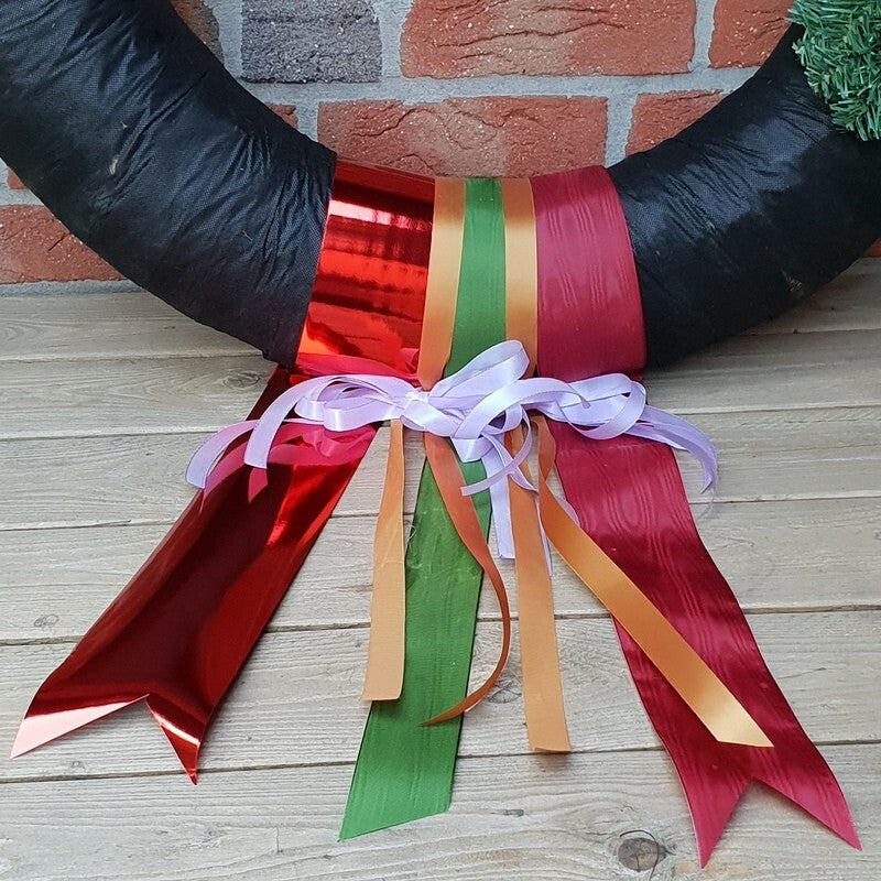Strohkranz Ø80 cm Strohring Strohrömer Rohling Kranz  Vlies Adventskranz Deko