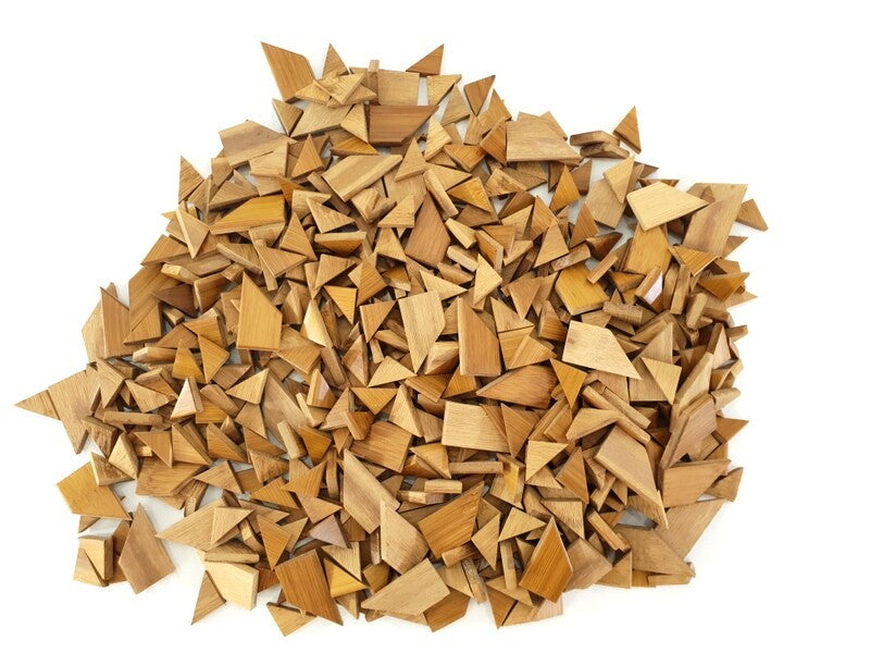 Bastelholz Dreiecke 500 g Spielen Bastel Verzieren Dekorieren Legespiele Holz