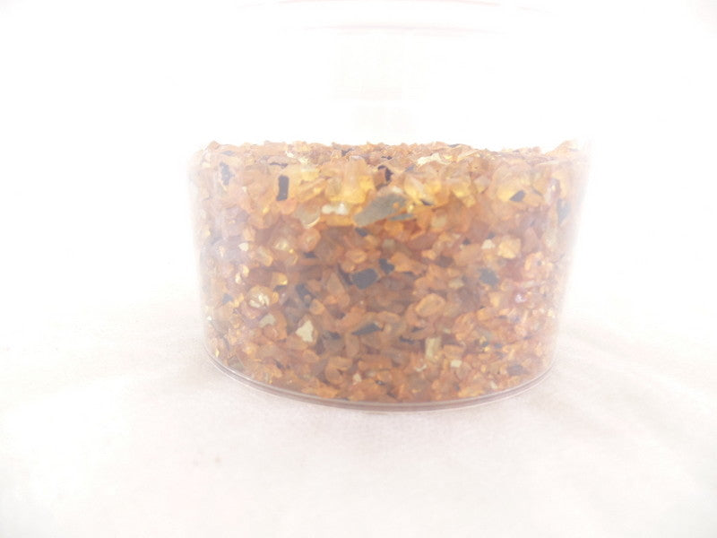 Spiegelgranulat Orange oder Silber 300 g Dose Körnung 1 - 4 mm Deko Varianten