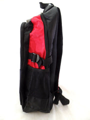 Tapple Rucksack Rot Schwarz Laptopfach Schulrucksack Freizeit Schule