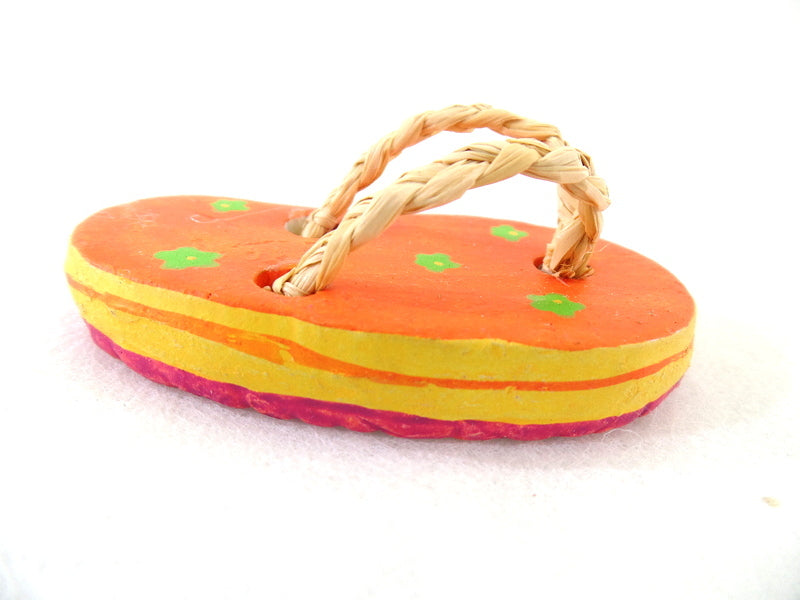 Badeschuhe  4 Paar 8 Stück Pink Orange 6 cm Keramik Ton Dekoration Basteln