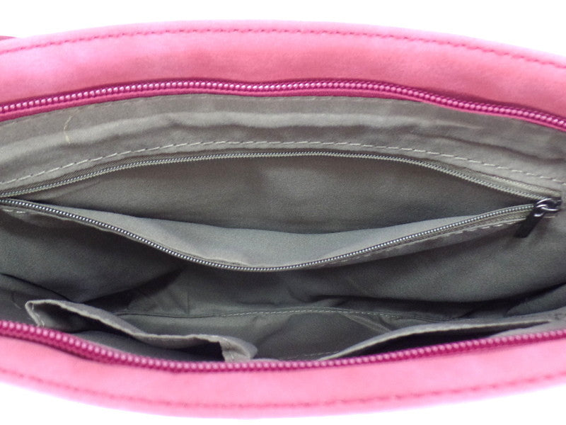 Tasche Damen Bella Belly Brombeer Schultertasche Damenhandtasche Kroko