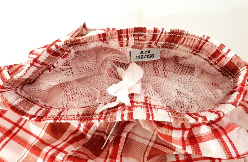 Badehosen Kinder 3 für 2 Badeshorts146 - 158 Rot Blau kariert Shorts Kinder