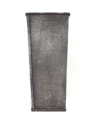 Metalltöpfe 5 Stück Grau Shabby 20 cm Hoch konisch Vase Top