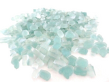 Glasmosaik Glas Crush - Glas Türkis 650 g Milchglas matt unregelmäßig 460 Steine
