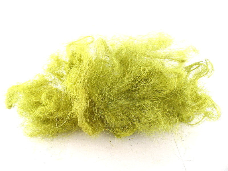 Sisal Feenhaar gelbgrün lime 100 g gefärbt Trockenmaterial Floristik Deko