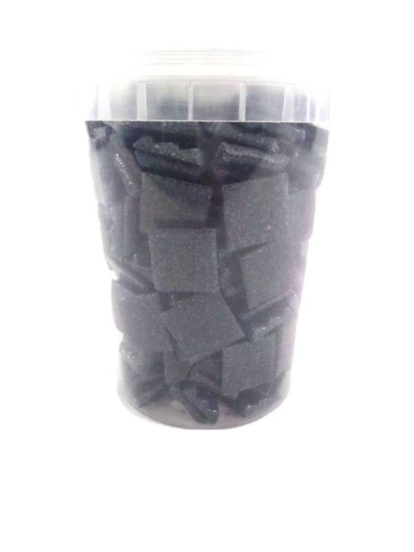 Mosaiksteine 650 g dunkelgrau 20 x 20 x 4 mm 220 Steine Glas Basteln Mosaik DIY