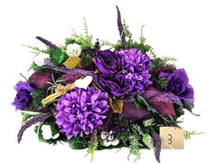 Casa-Poador Grabschmuck Gesteck Exoten Lila künstlich Totensonntag Friedhof Blum