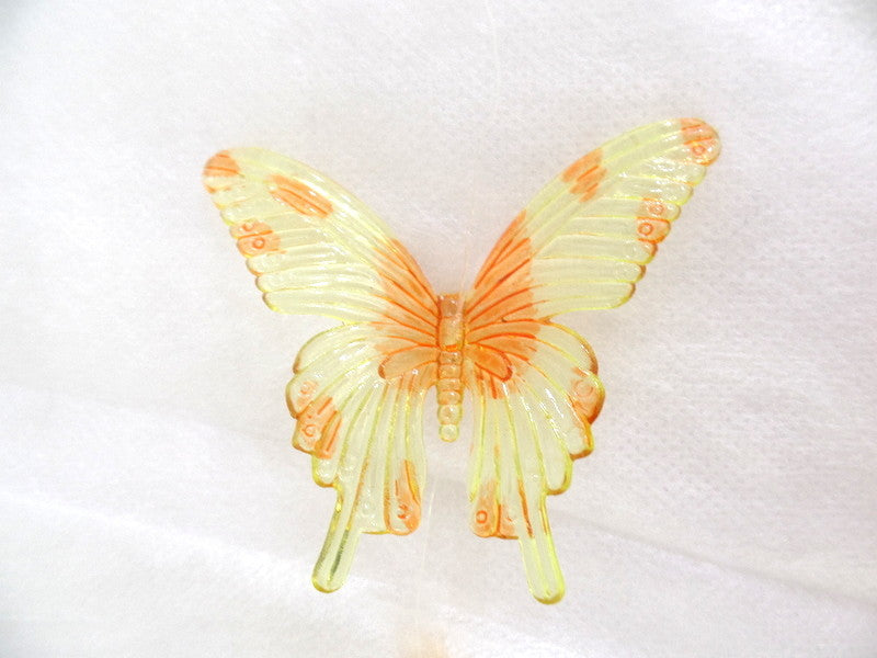 4 er Set Schmetterling Girlanden 90 cm Orange / Grün zum aufhängen Dekoration