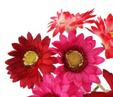 CASA - POADOR TOPFBLUME Gerbera Rosa Pink Kunstblumen Keramikgefäß rund Dekoration