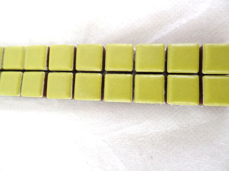 Casa-Poador Mosaiksteine Bordüre Lime Gelb / Grün Borde 30 cm Lang 48 Steine