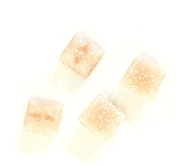 Glasmosaiksteine 650 g Lachs mini 10 x 10 mm 900Steine Basteln Mosaik Fliesen