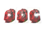 FLEUROP 3 - er Set Karten Rote Rose Edition Gruß- Glückwunschkarten Blumen