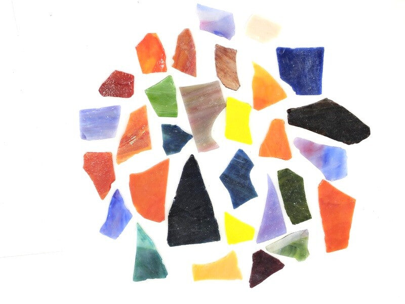 Casa-Poador Glasmosaik Mosaiksteine Bunt Bruchglas Tiffany Mix Diy Glas