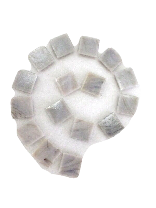 Glasmosaiksteine Grau 650 g marmoriert glatt 220 St Basteln Mosaik 20 x 20 cm