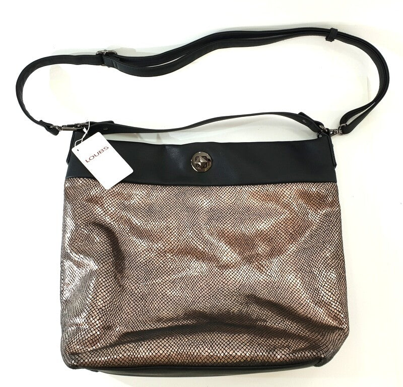 Loubs Damentasche Bronze Doreen Metallic Beach Schulterriemen Tasche Shopper