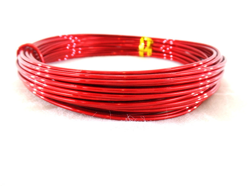 Aludraht 2mm Basteldraht Schmuckdraht Draht 2,0 mm 100 gr. Biegedraht Rot