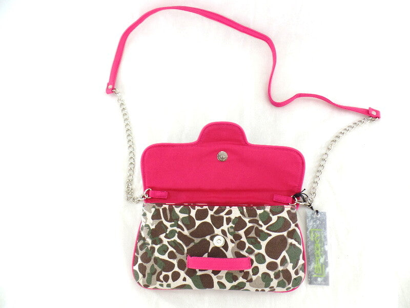 Spooky Girl Umhängetasche Rosa mit Leopardenmuster Schultertasche