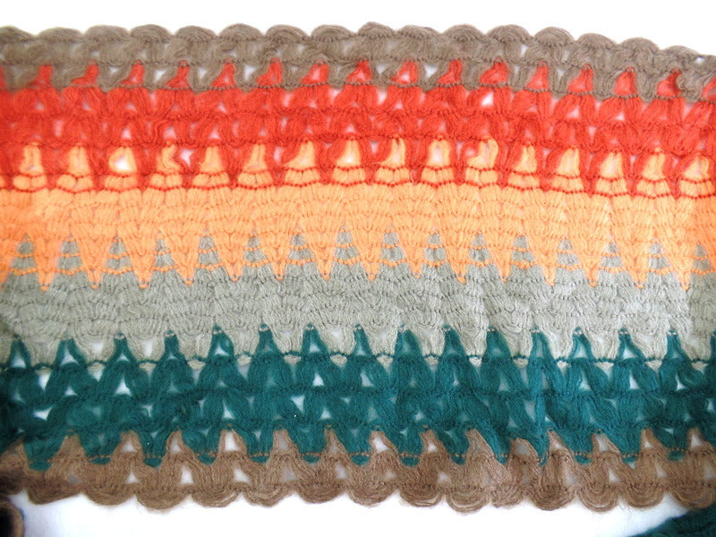 Schal Loop Wickelschal Bunt in 4 Farbvarianten Gelb, Rosa, Beige, Orange wählbar