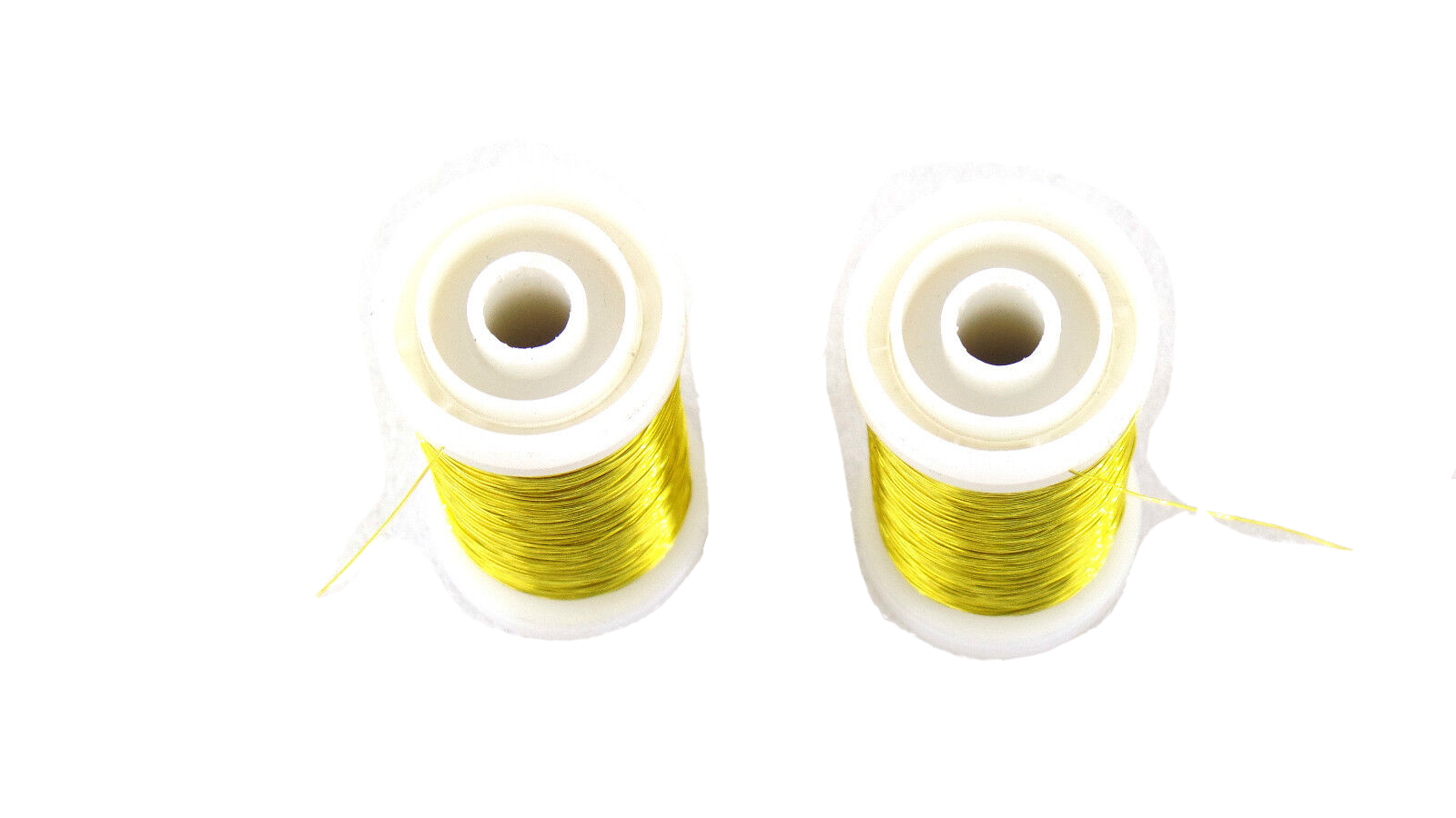 Decolackdraht 2 Spulen je 0,30 mm 100 g ca. 160 m goldfarbener Draht