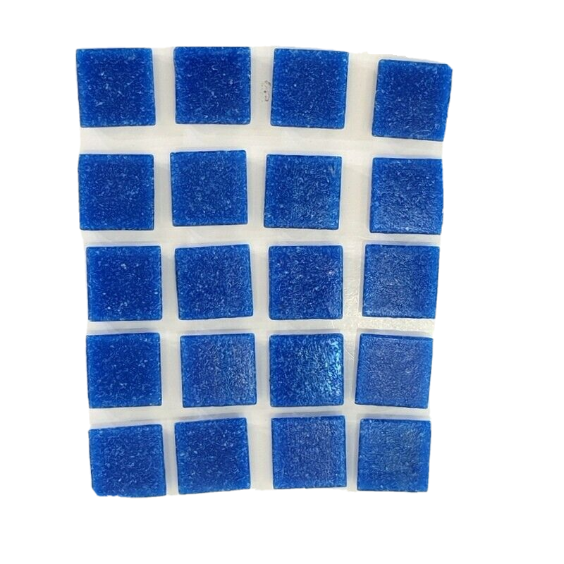 Glasmosaiksteine 650 g blau Tintenblau 20 x 20 x 4 mm lose Steine Basteln Mosaik
