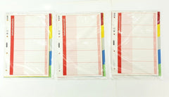 Brunnen Register 3 x 5-teilig A4 Folie Inhaltsverzeichnis