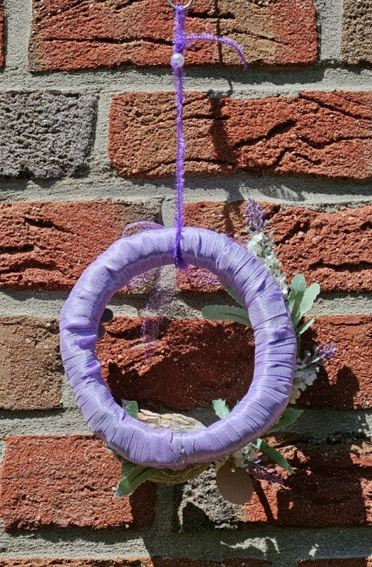 Casa - Poador Kranz Tür/ Wand Kranz künstlich trocken Lila 20cm Deko Geschenk