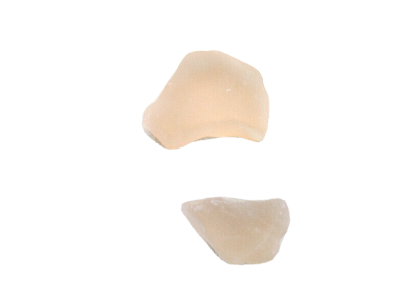 Mosaik Glas Lachs hell dunkel matt 650 g unregelmäßig Crush Glas Steine Basteln