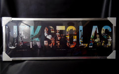 Michael Tarin Wandbild JFK SFO LAS Rahmenbild Kunstd. ca.98 x 36 x 2 cm
