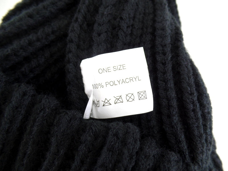 Mütze Beanie Strick Schirmmütze Schwarz 100% Polyacryl Highlight Company