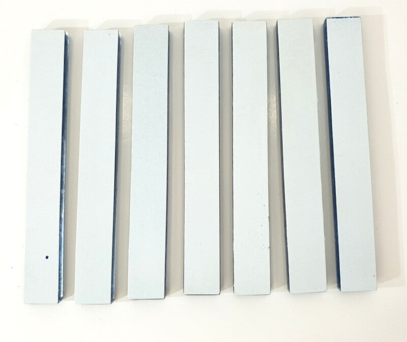 Glasmosaik Mosaikstäbchen Cobaltblau Blau 7 Stück glatt Glasstäbchen Bordüre