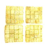 Glasmosaik Zitronengelb Mosaiksteine matt Glas Borde 4 x Quadrate Mosaik Basteln