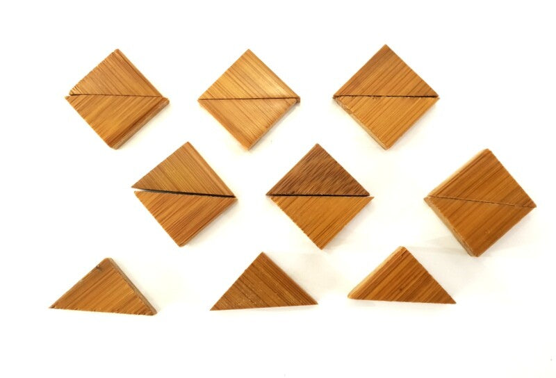 Bastelholz Dreiecke 500 g Spielen Bastel Verzieren Dekorieren Legespiele Holz