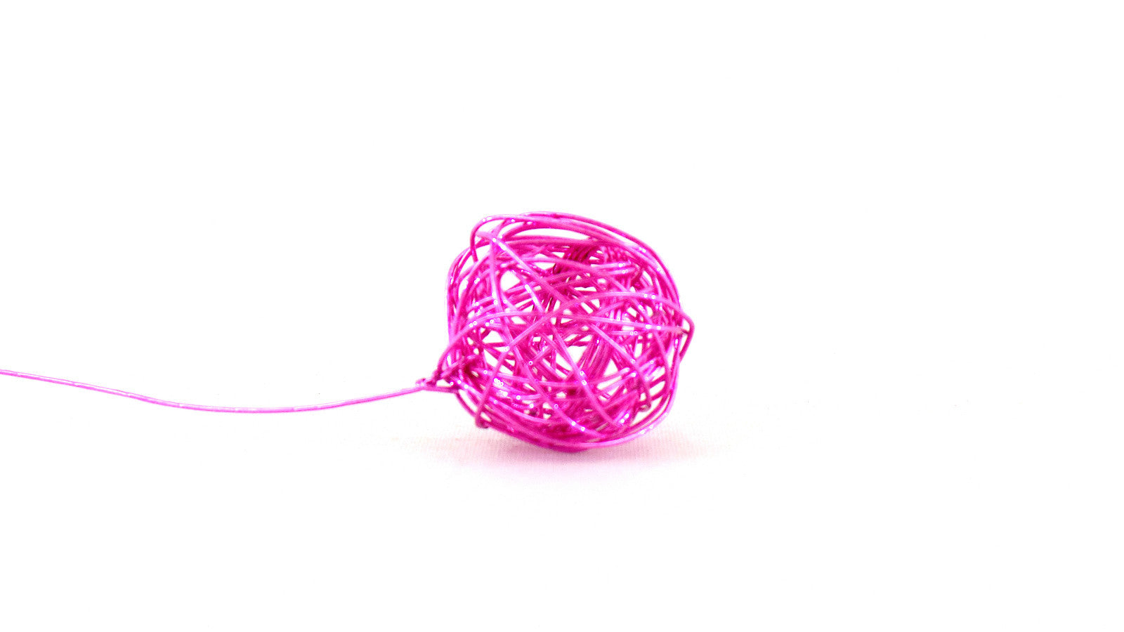Drahtkugeln Deco Kugeln Rosa 2,5 cm Durchmesser 15 Stück Neu !