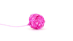 Drahtkugeln Deco Kugeln Rosa 2,5 cm Durchmesser 15 Stück Neu !