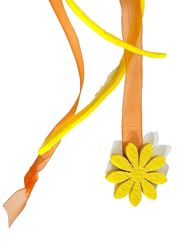 Casa-Poador Kranz Türkranz Wand Kranz künstlich 40 cm D gelb Orange Dekoration