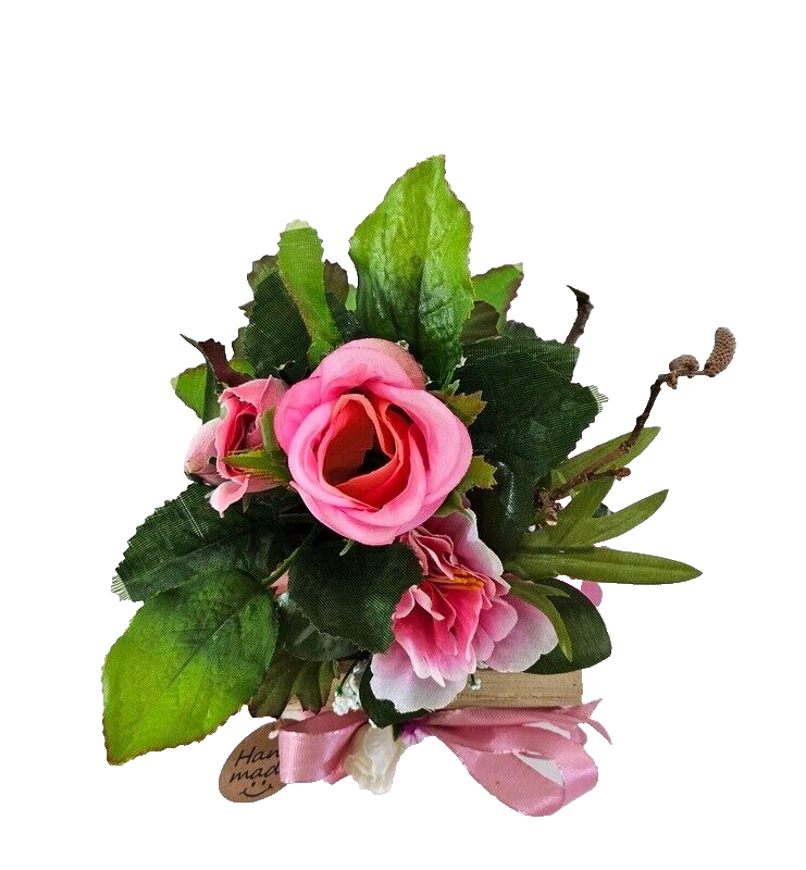 Casa-Poador Künstliches Gesteck Kunstblume in Holzkästchen Blume Geschenk Deko