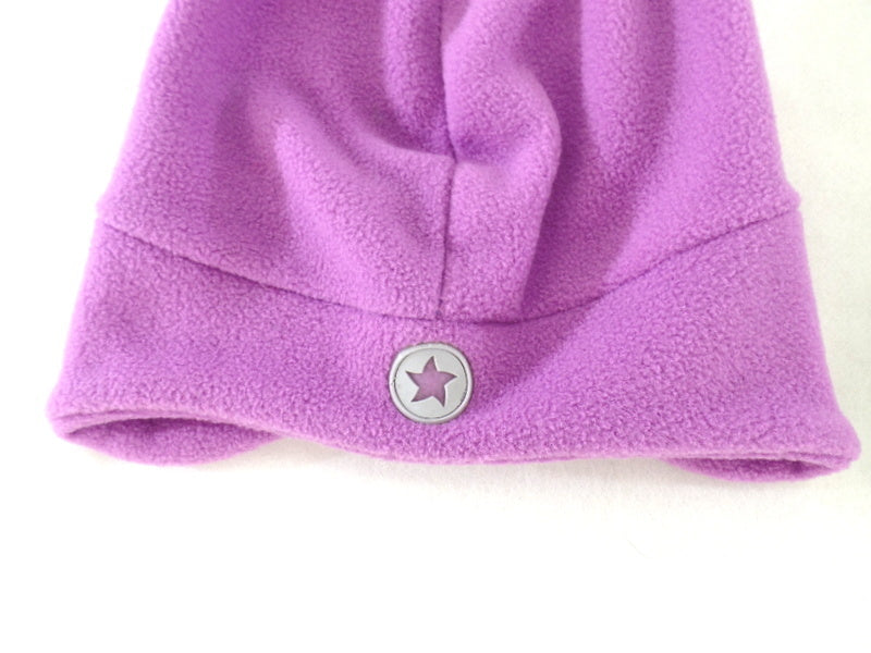 Mütze Fleecemütze Beanie mit Fransen Alaska Varianten wählbar