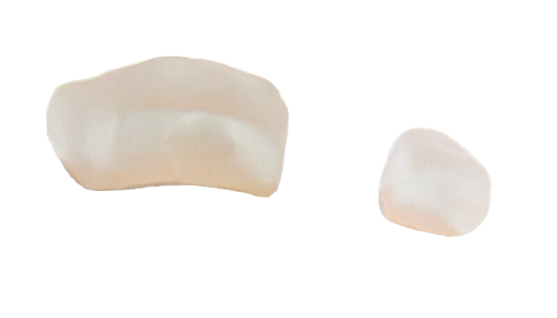 Mosaik Glas Lachs hell dunkel matt 650 g unregelmäßig Crush Glas Steine Basteln